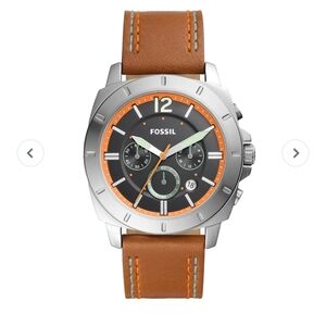 Fossil Men's Brown Leather Watch